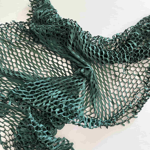 Green Fishnet Laser cut Leather