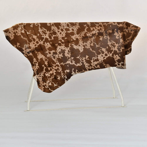 Camel Cow Patterned Pony leather