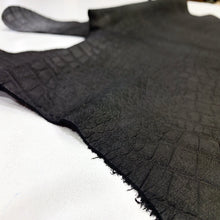 Load image into Gallery viewer, Black Crocodile Nubuck Leather
