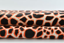 Load image into Gallery viewer, Black&amp;Orange Animal Print Ponyskin
