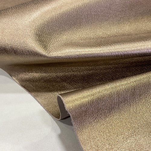 Copper Metallic Leather