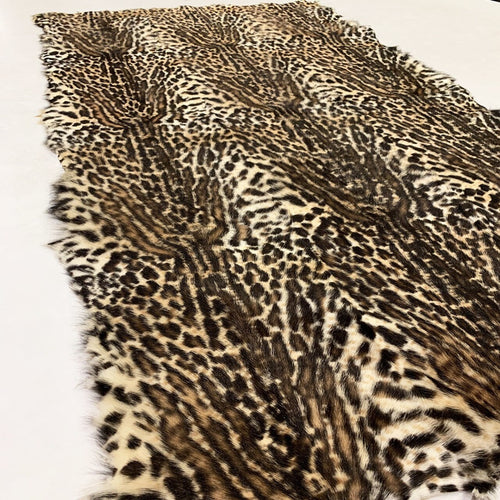 Leopard Print Fur Leather