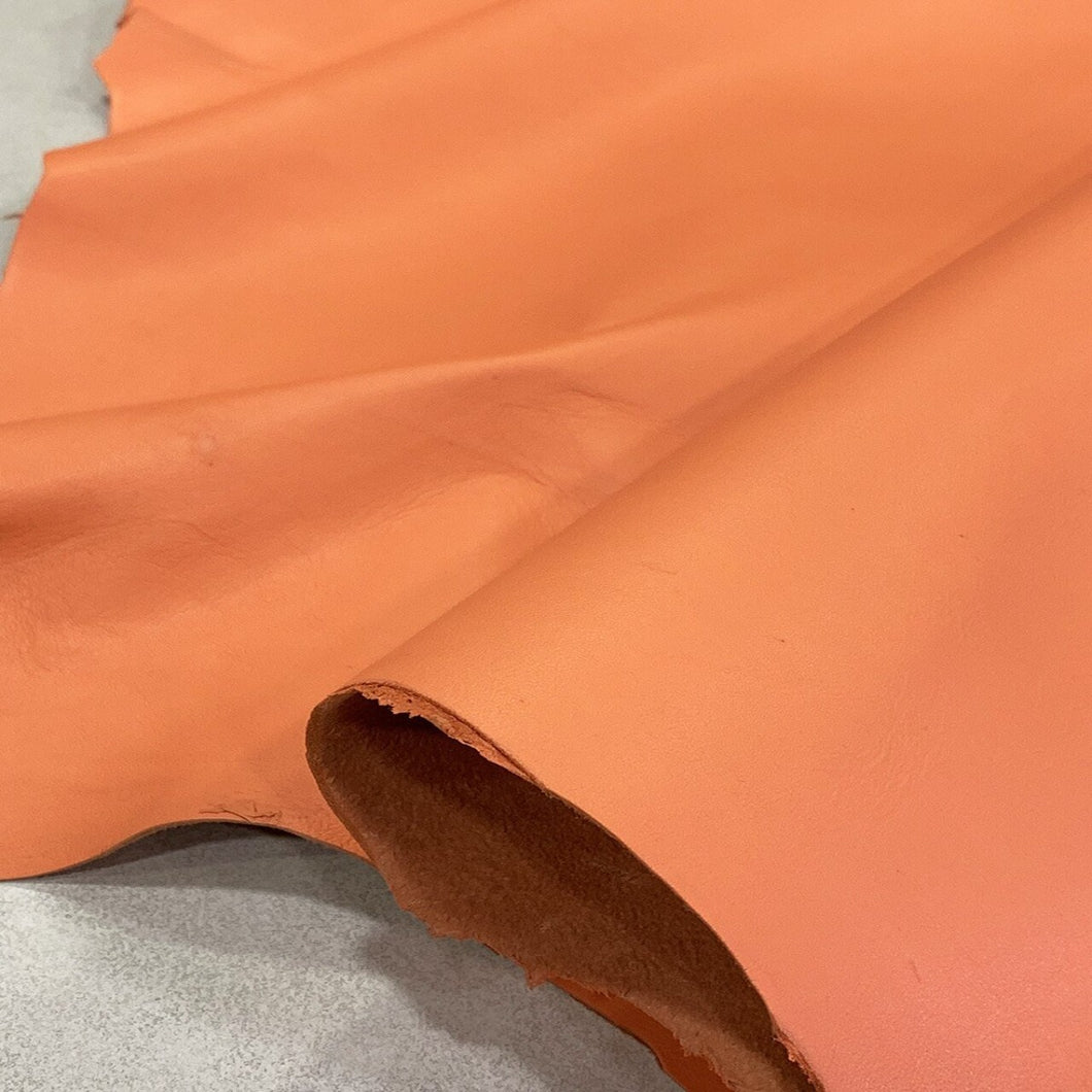 Peach Nappa Leather