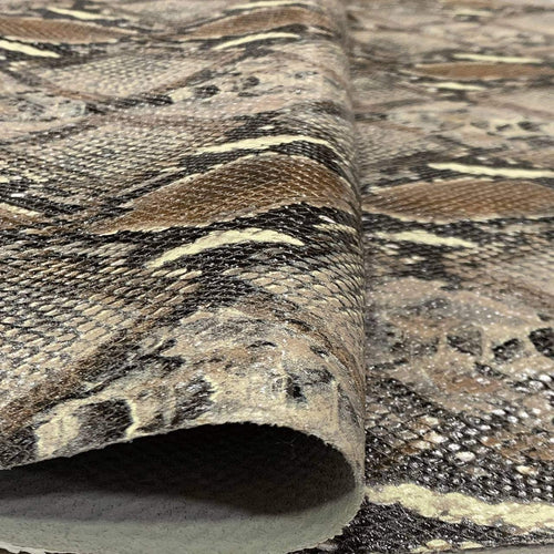 Brown Grey Snake Print