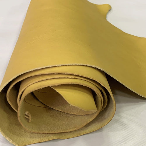 Yellow Veg Tanned leather 1.2mm (Belly)