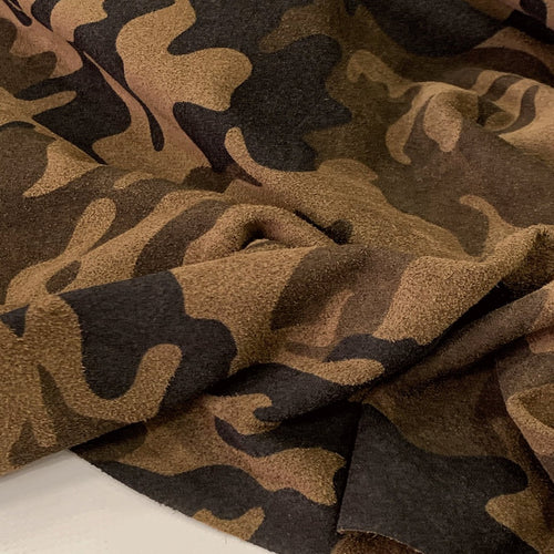 Brown Camouflage Leather