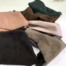 Load image into Gallery viewer, Brown Strech Suede Lambskin
