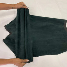 Load image into Gallery viewer, Dark Green Strech Suede Lambskin
