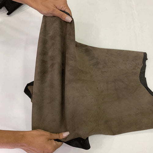 Taupe Strech Suede Lambskin