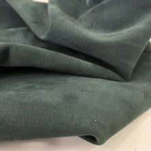 Load image into Gallery viewer, Dark Green Strech Suede Lambskin
