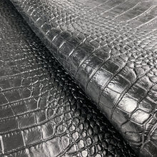 Load image into Gallery viewer, Black Croco Print Leather Matte
