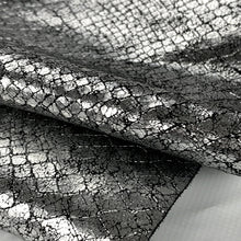 Load image into Gallery viewer, Silver Metallic Snake Print
