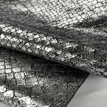Load image into Gallery viewer, Silver Metallic Snake Print
