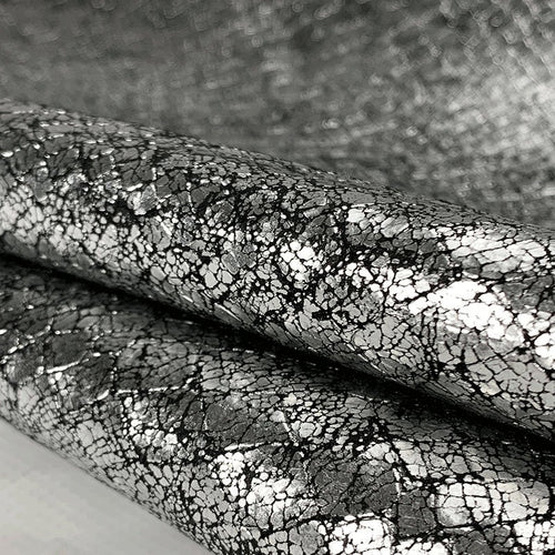 Silver Metallic Snake Print