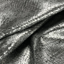 Load image into Gallery viewer, Silver Metallic Snake Print
