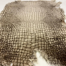 Load image into Gallery viewer, Croco print sheepskin-Mouton Leather
