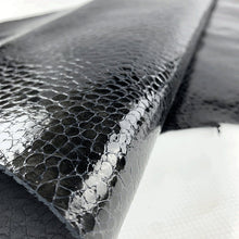 Load image into Gallery viewer, Black Glossy Snake Print
