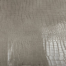 Load image into Gallery viewer, Taupe Grey Croco print leather
