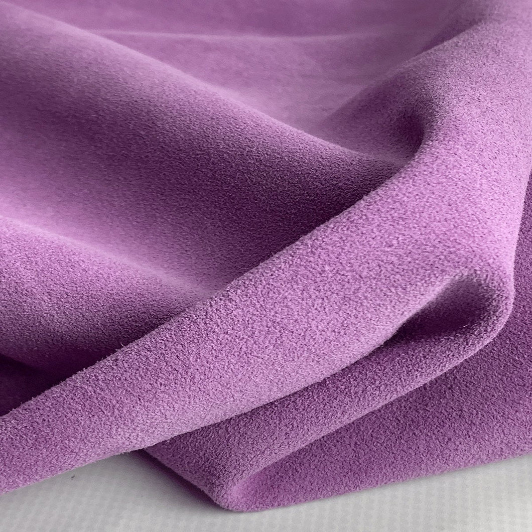 Lilac Flower Suede Leathe