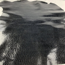 Load image into Gallery viewer, Black Glossy Snake Print
