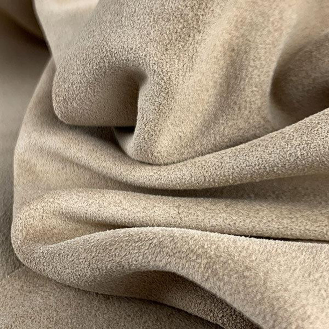 Light Nude Split Suede Leather