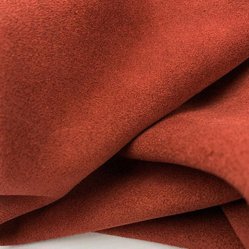 Tile Red Split Suede Leather