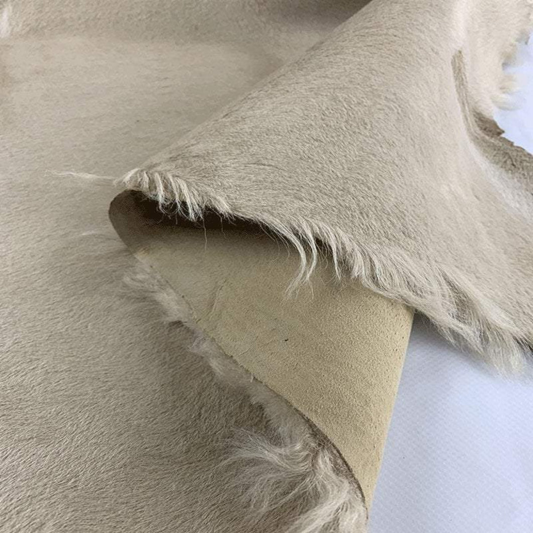 Beige Sheepskin-Mouton Leather