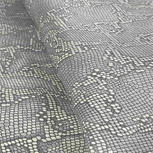 Load image into Gallery viewer, Light Grey Snake Print Leather
