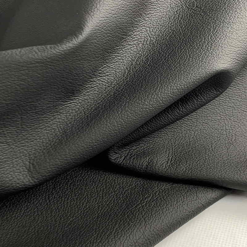 Black Automotive Upholstery Leather