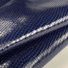 Load image into Gallery viewer, Dark Blue Glossy Snake Print 

