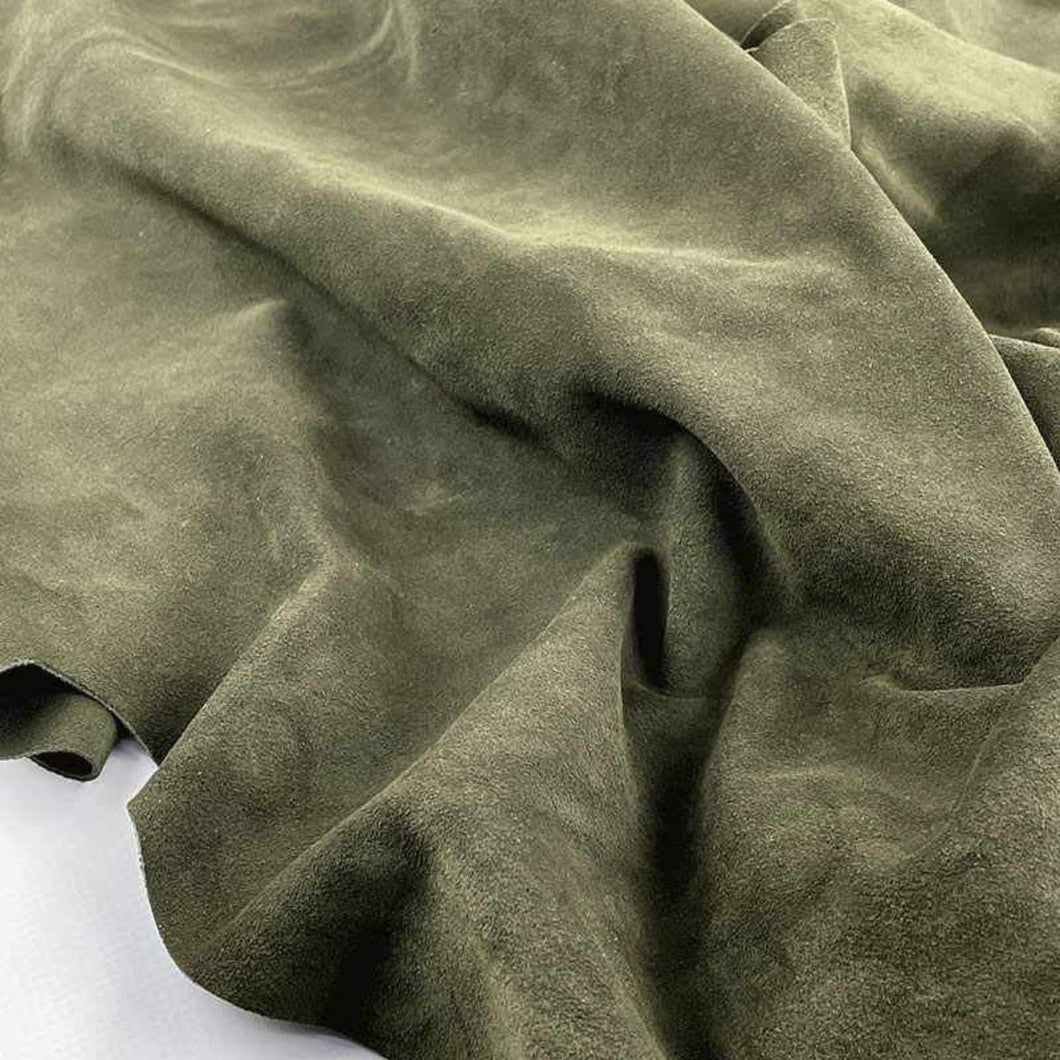 Dark Tea Suede Leather