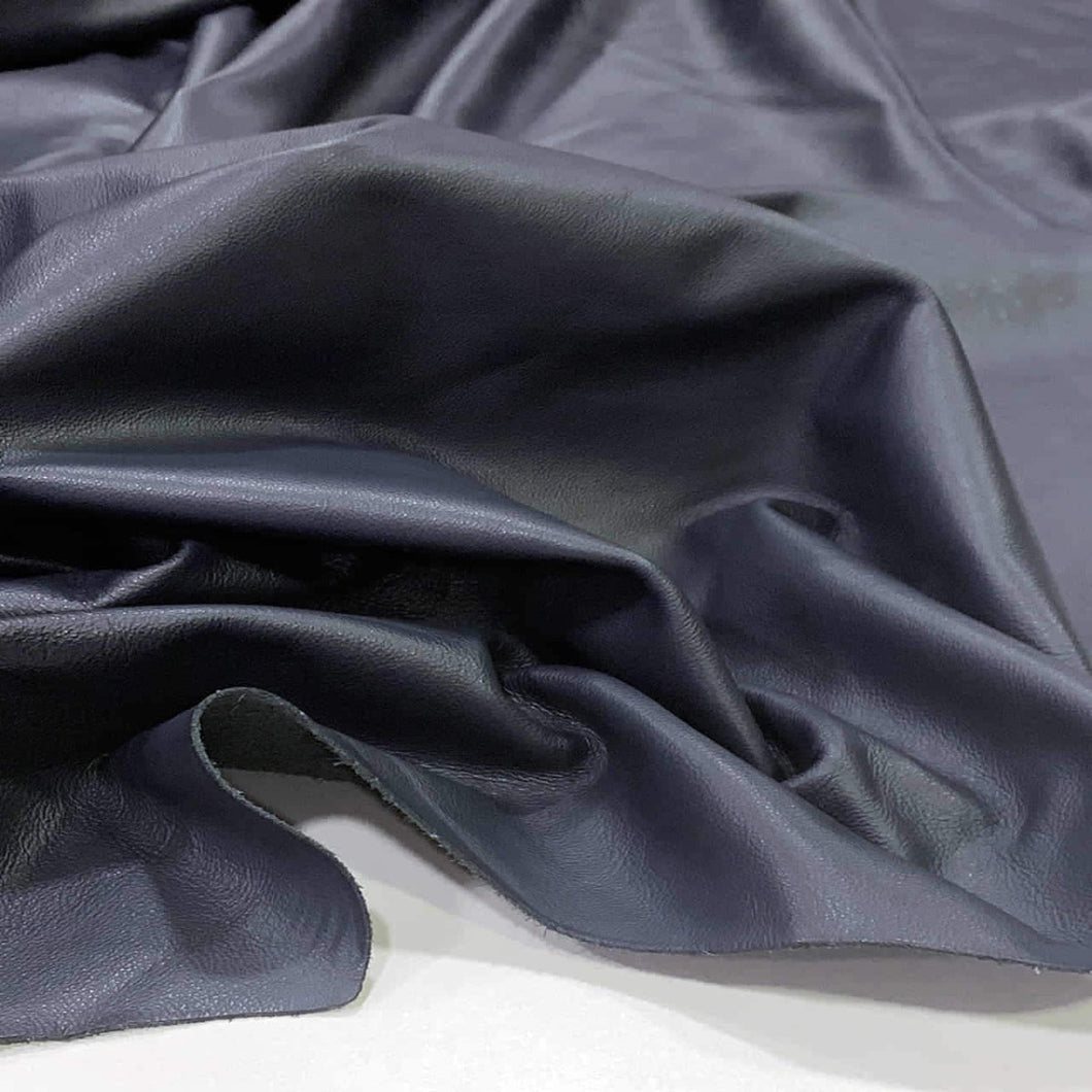 Navy Blue Thin Upholstery Leather