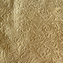Load image into Gallery viewer, Ochre Floral Print Leather
