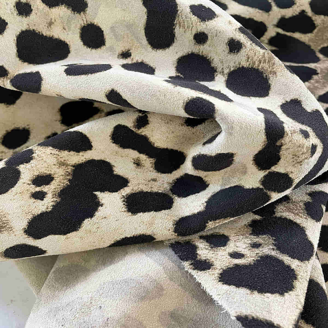 Off-White Leopard Print Leather
