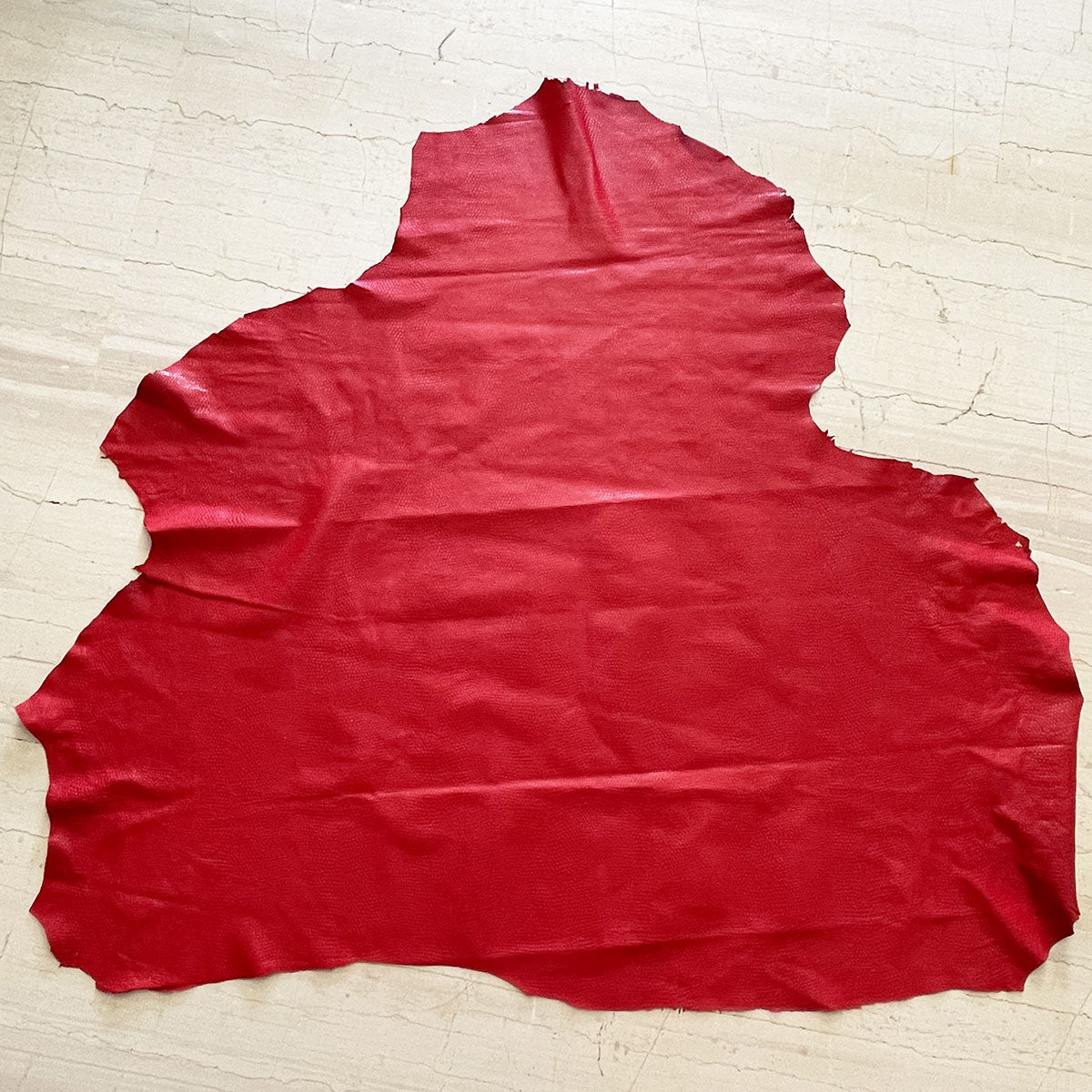 Red Lizard Patterned Leather | Reptile leather | Leathercosmos ...