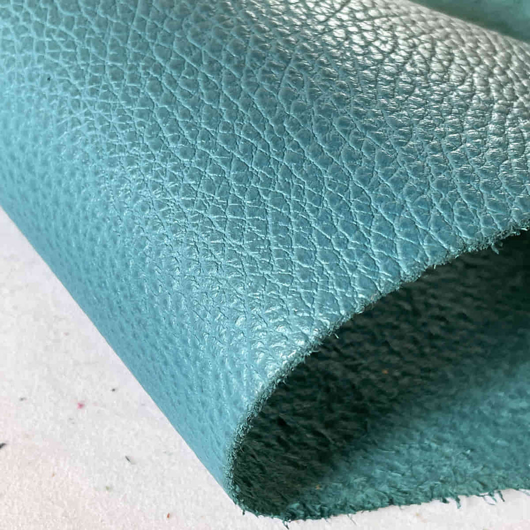 Teal Pebble Cowhide