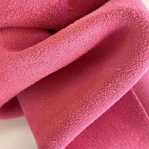 Pink Rouge Suede Leather