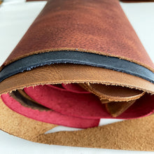 Load image into Gallery viewer, Vegetable tanned waxed leather scraps 2kg 
