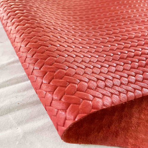 Watermelon Woven Pattern Leather