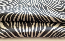Load image into Gallery viewer, Black&amp;White Zebra Print Goatskin
